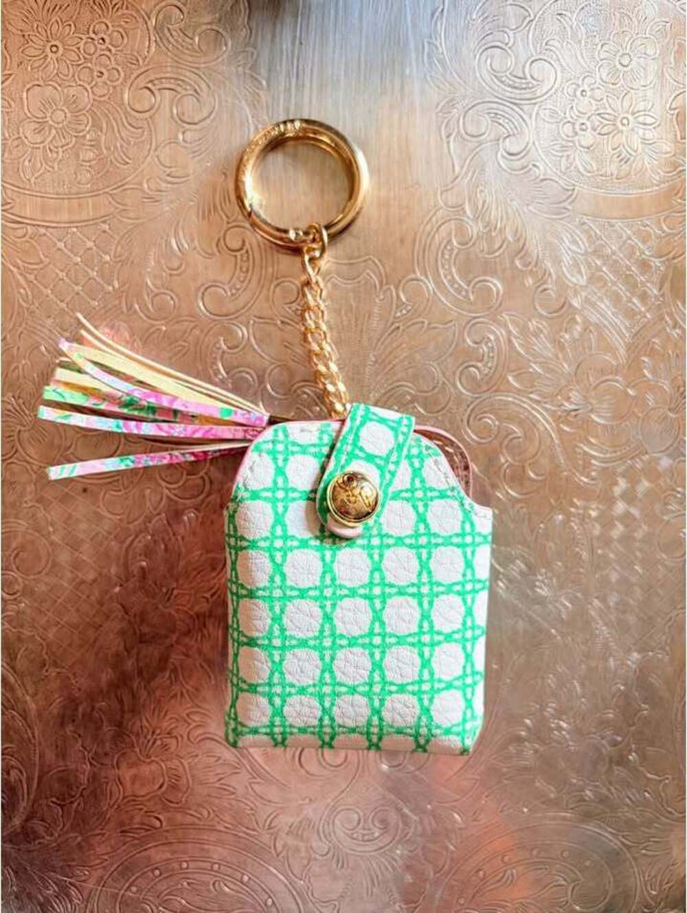 Lilly Pulitzer Keychain Hand Sanitizer or AirPods Holder